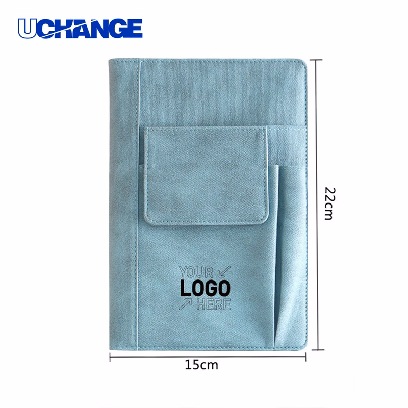 Multi-Pocket PU Leather Notebook Organizer