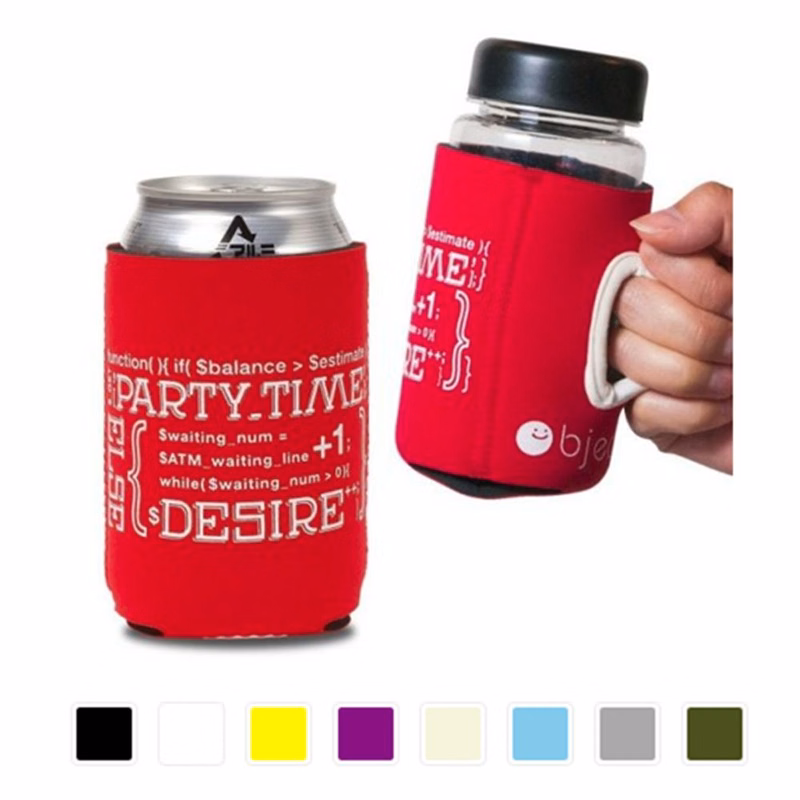 Neoprene Stubby Can Coolie w/Handle