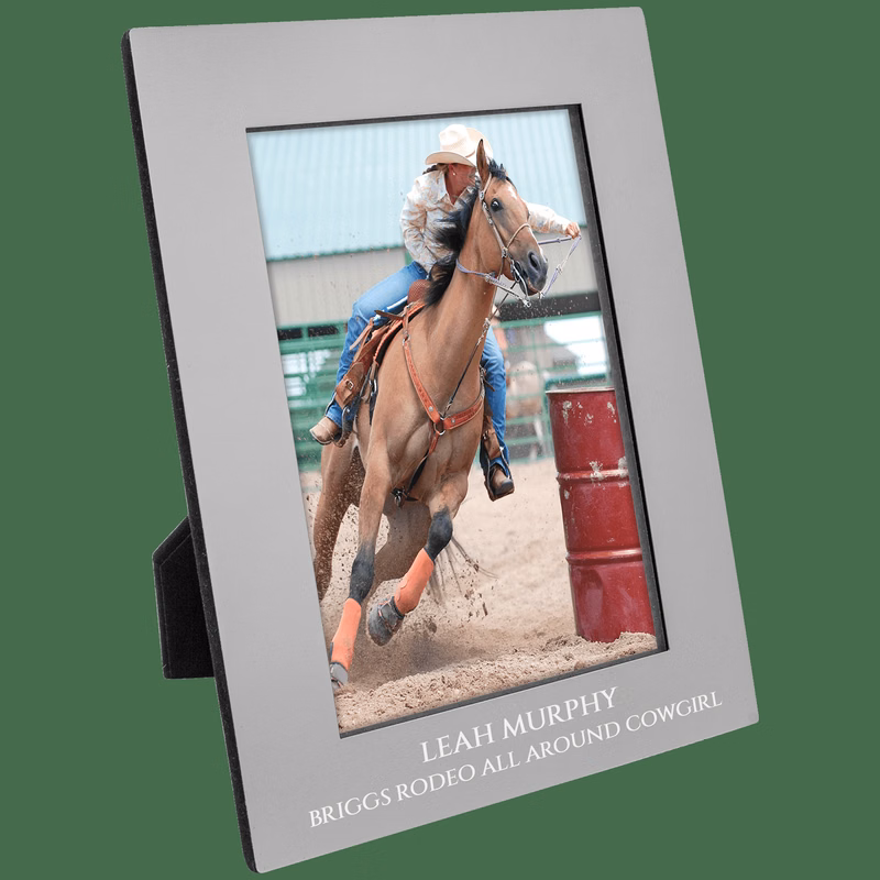 4" x 6" Gray Aluminum Photo Frame