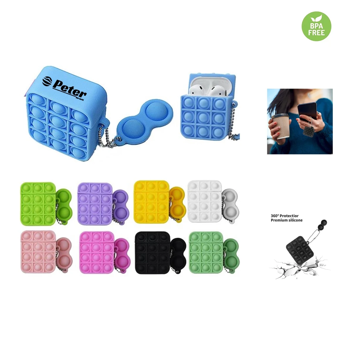 Fidget Sensory Toy for Earphone Case 1