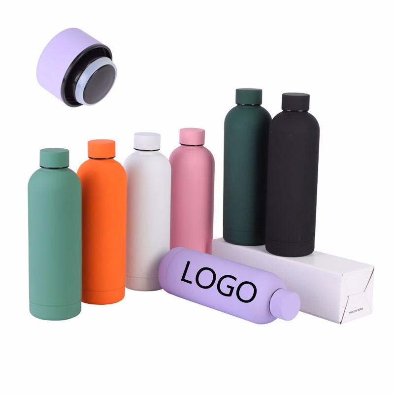 500Ml/17Oz Stainless Steel Frosted Rubber Insulated Water Cup