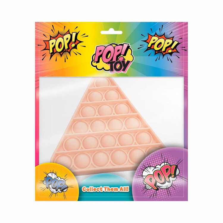 Shaped Pop Toys - Assorted Colors & Shapes 8.25" x 9.5"