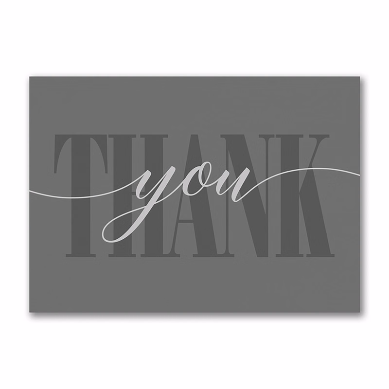 Slate Thanks Card
