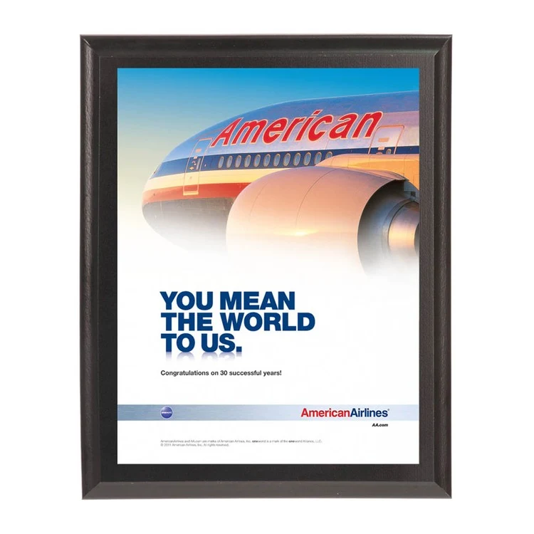 Vibraprint® Solid Black Finish Plaque (Various Sizes) 1