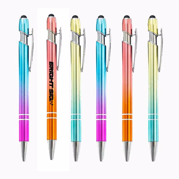 Dual Function Metal Stylus Ballpoint Pen