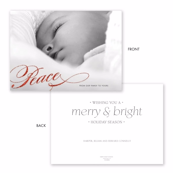 Peace Holiday Photo Card