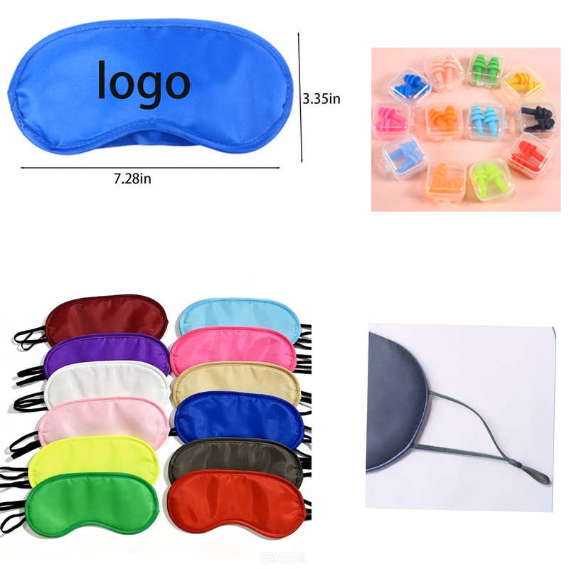 Air Travel Sleep Eye Mask With Earplugs
