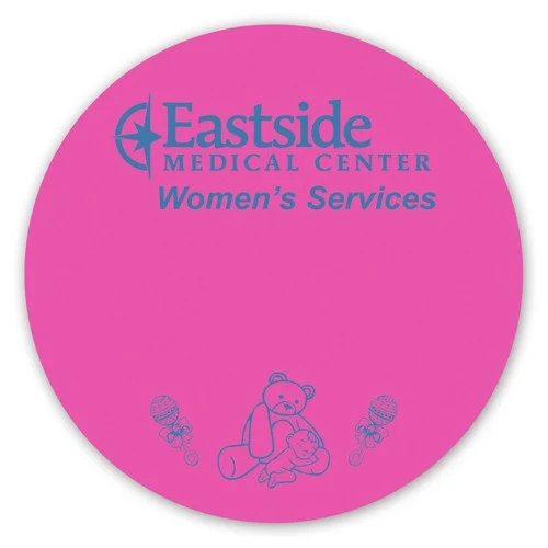 Laminated Name Badge (3.5"x3.5") Circle 1