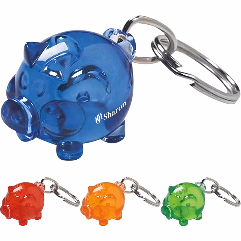 Acrylic Mini Pig Keychain