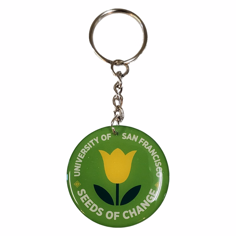 Key Chain / Tag, custom single sided imprint from 2.1 - 3 Sq. In.