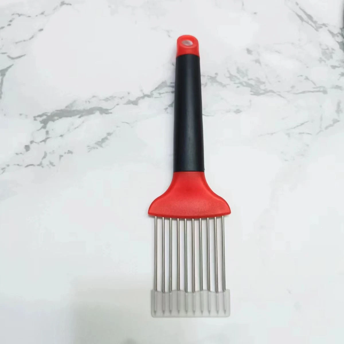 Stainless Steel Holder Slicing Guide & Meat Tenderizer Tool 1