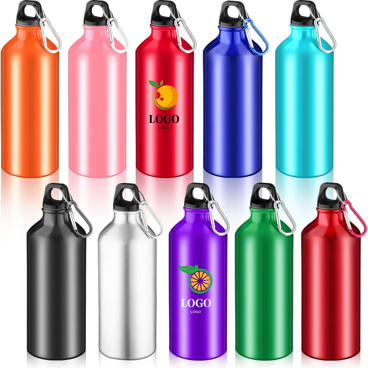 15Oz Aluminum Water Bottle With Twist Cap And Buckle 1