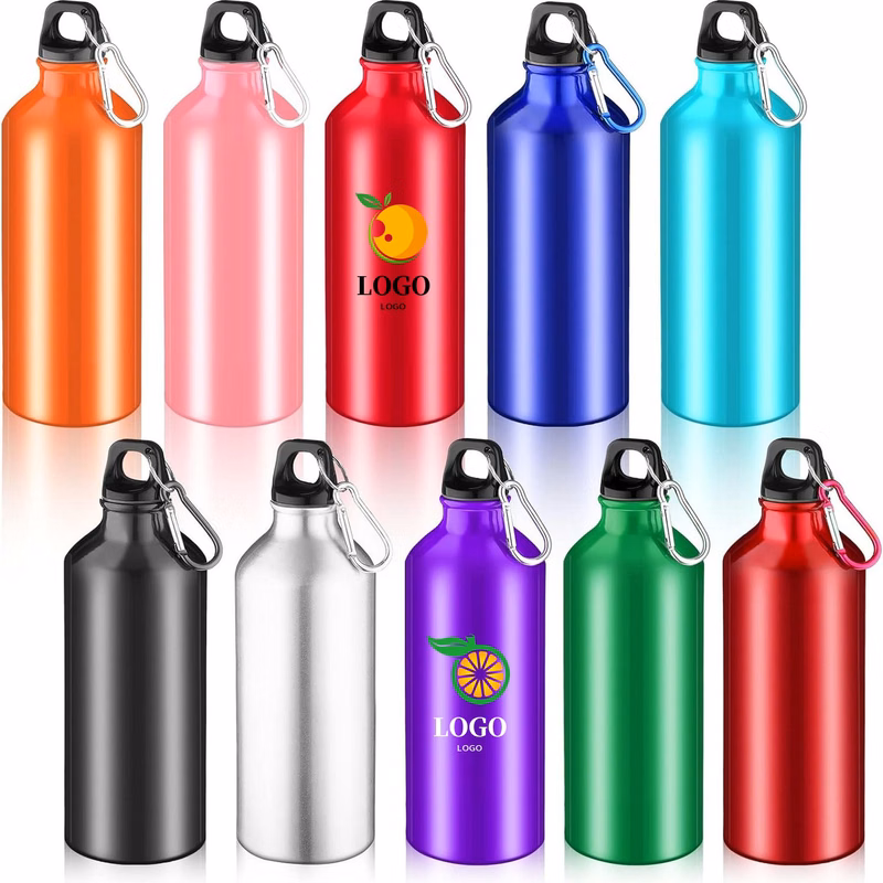 15Oz Aluminum Water Bottle With Twist Cap And Buckle
