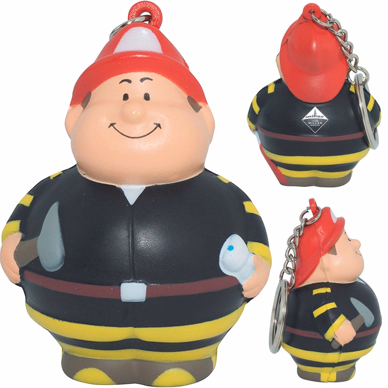 Fireman Stress Reliever Keyring