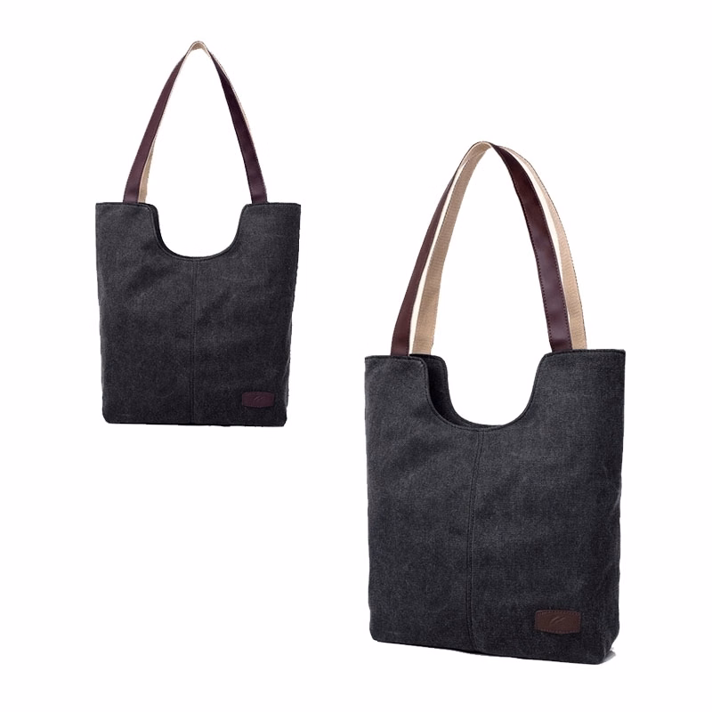 Simple Style Ladies Canvas Hobo Handbag