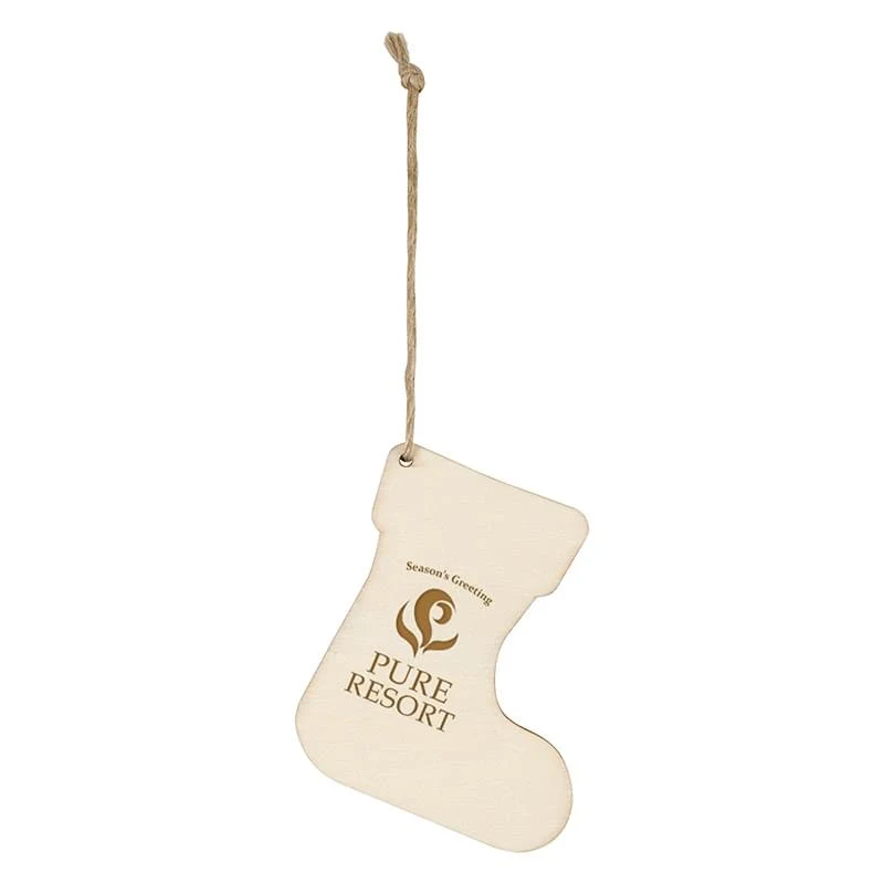 Wood Ornament - Stocking 1