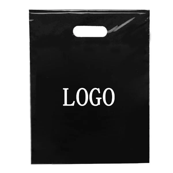 Plastic Die Cut Handle Bag - 12 " x 4 " x 15.75 " 1