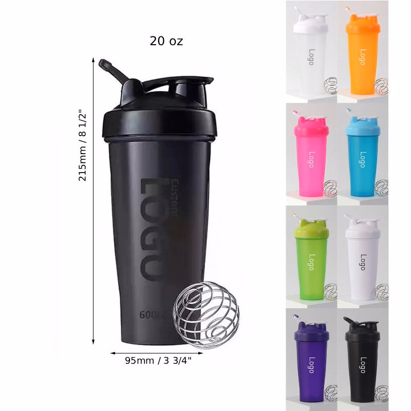 20 oz Plastic Shaker Bottle