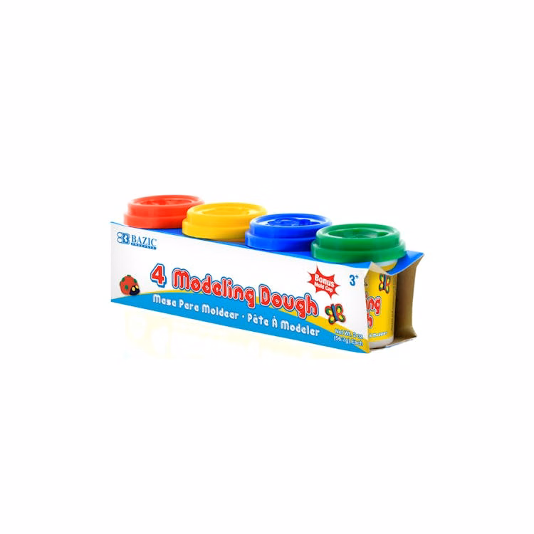 Modeling Dough - 4 Pack 2 oz Multicolor