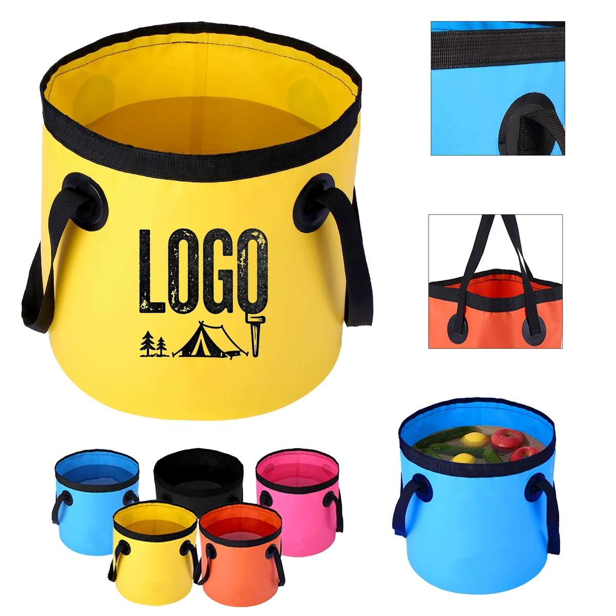 Portable Outdoor Travel Folding Bucket 1