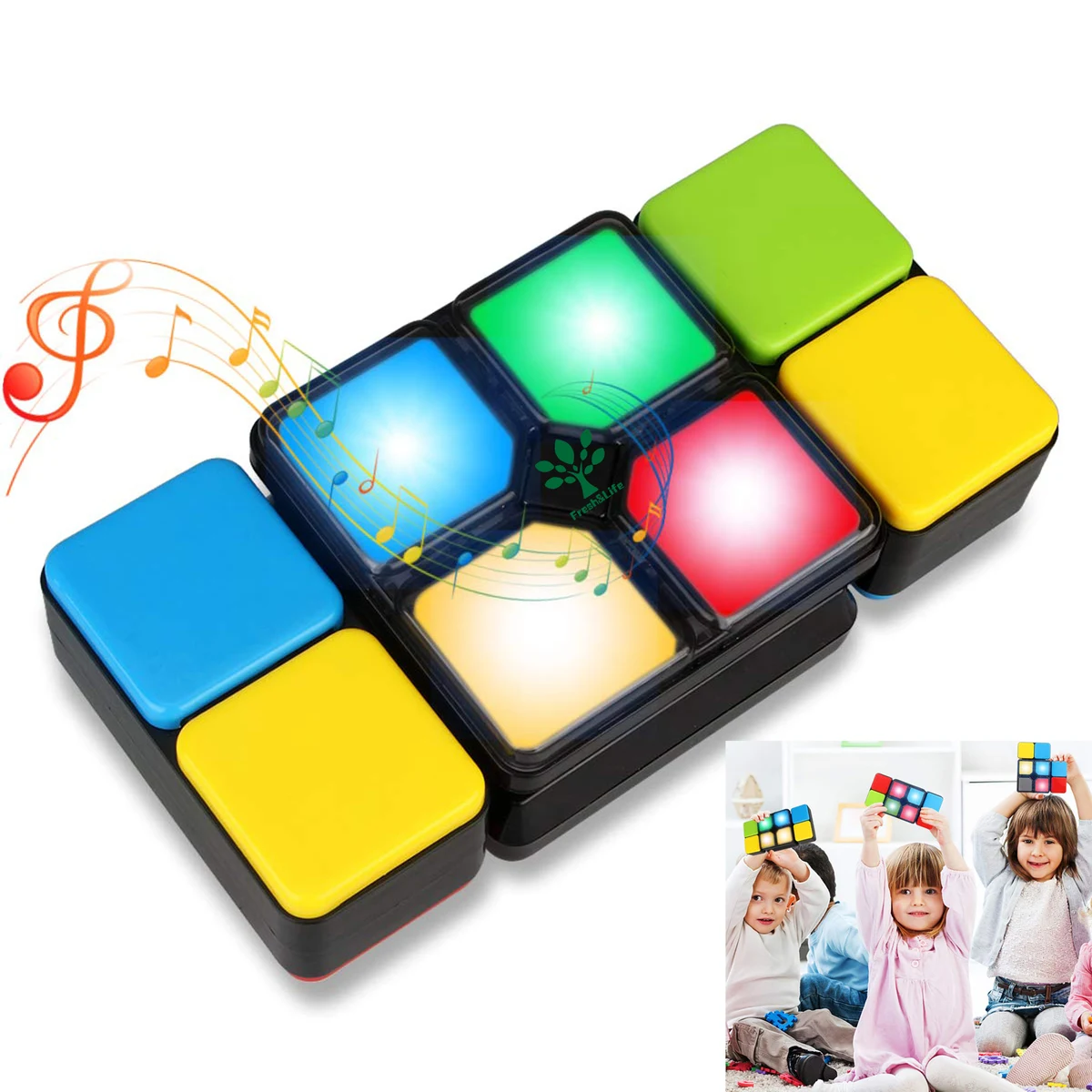 Musical Activity Cube for Kids Cube Matching Game, promotional toy with logo imprint 1