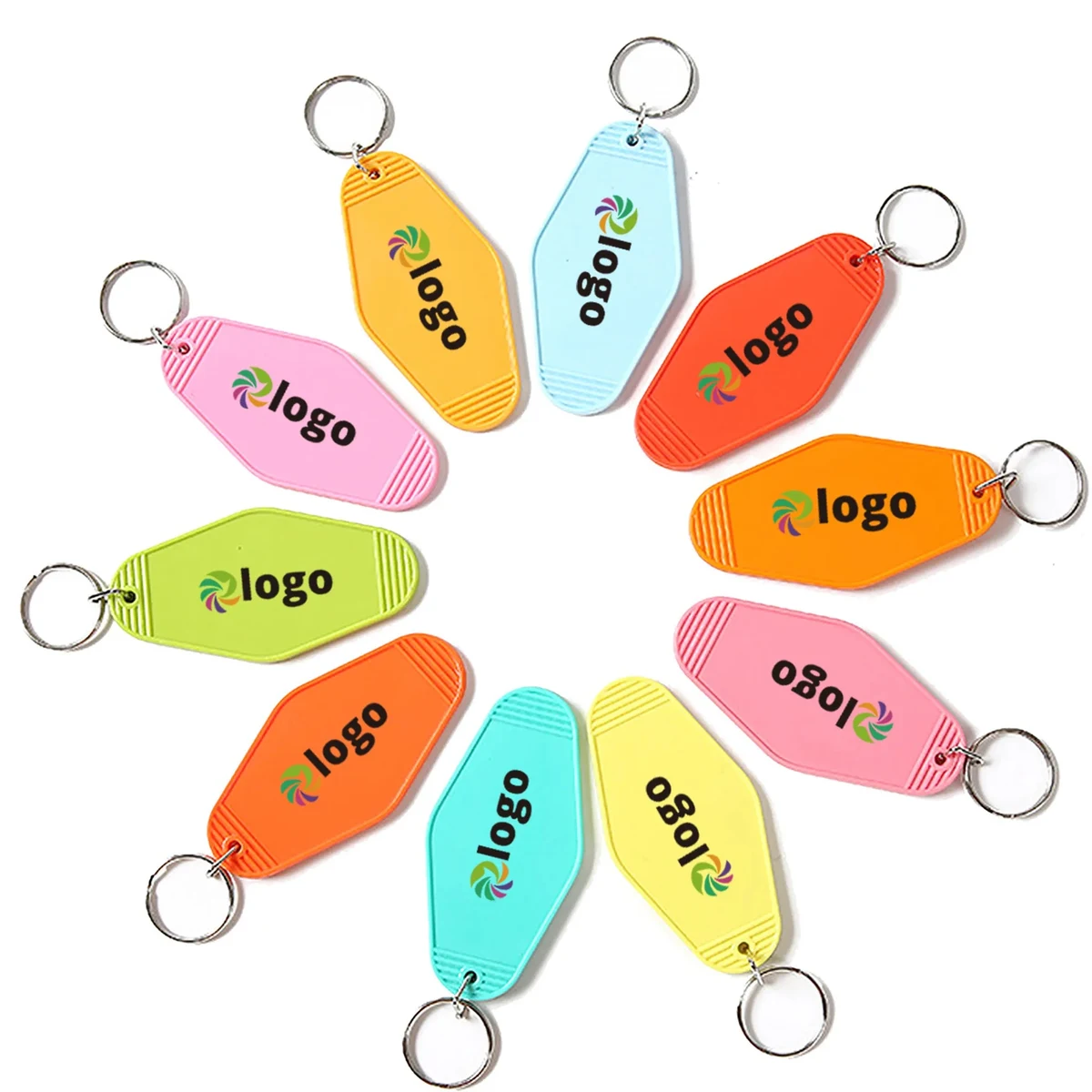 Plastic Motel Key Tag Hotel Keychain 1