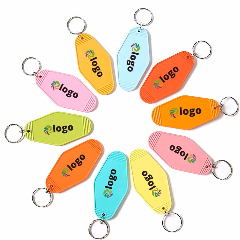 Plastic Motel Key Tag Hotel Keychain