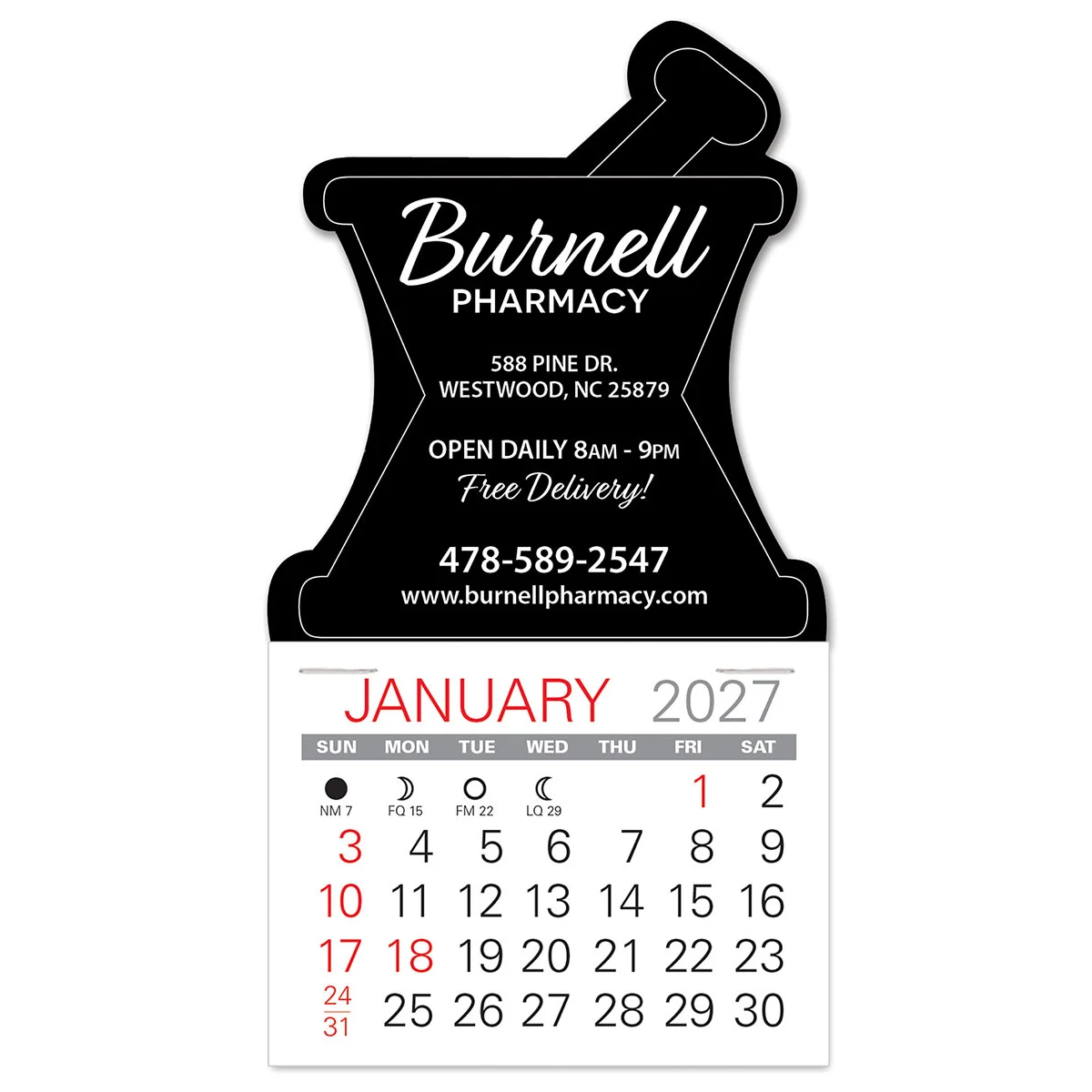 Mortar & Pestle Easy Stick™ Calendar 1