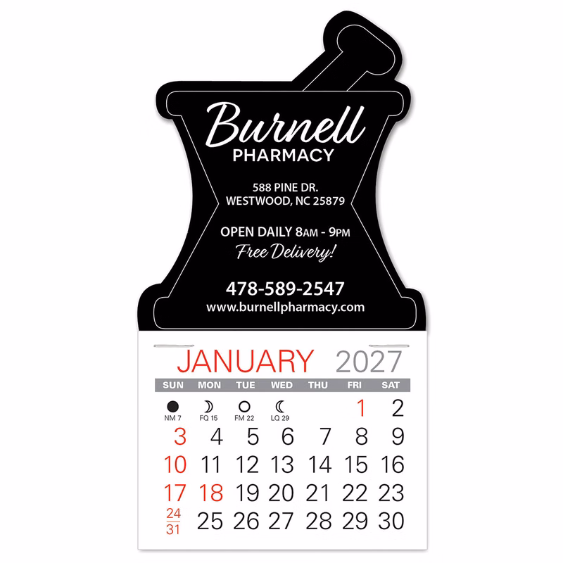 Mortar & Pestle Easy Stick™ Calendar
