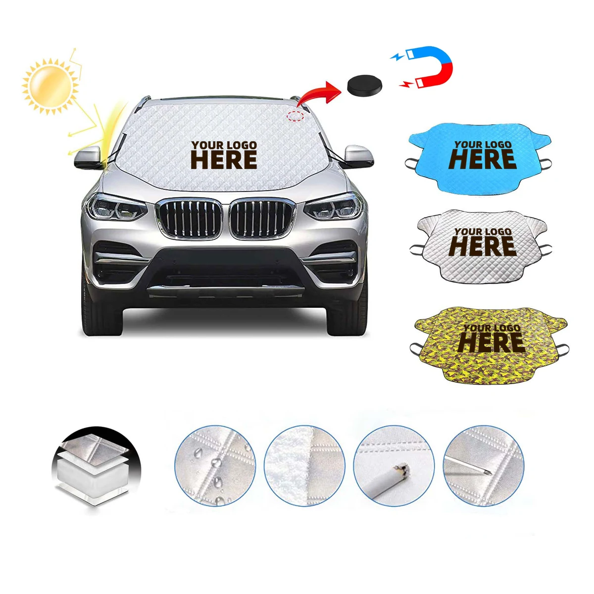 Magnetic Sunshade Snow Screen Cover Car SUV Truck 1