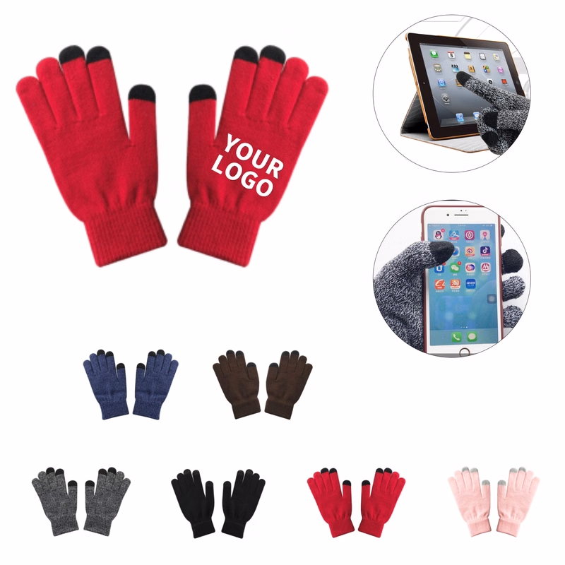 Acrylic Touchscreen Winter Glove With Grip