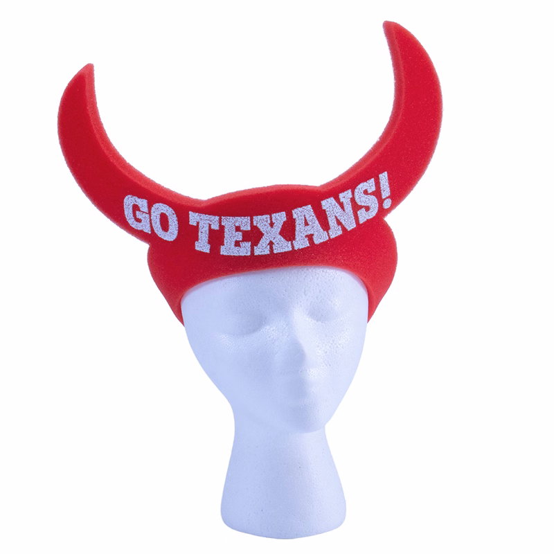 14" Foam Bull Horns Visor