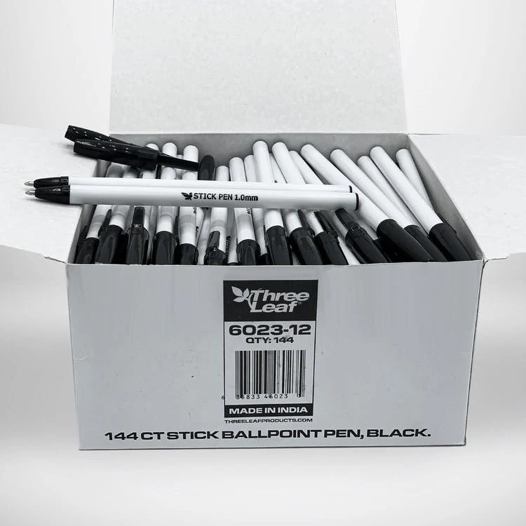 Stick Ball Point Pens - Black Ink 1728 Count 1
