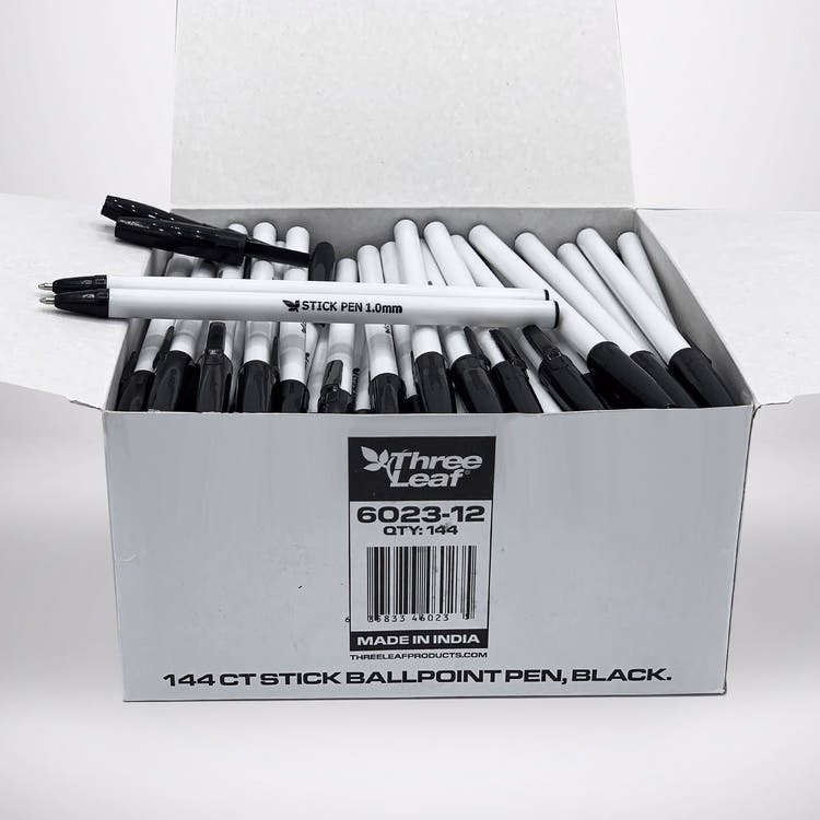 Stick Ball Point Pens - Black Ink 1728 Count