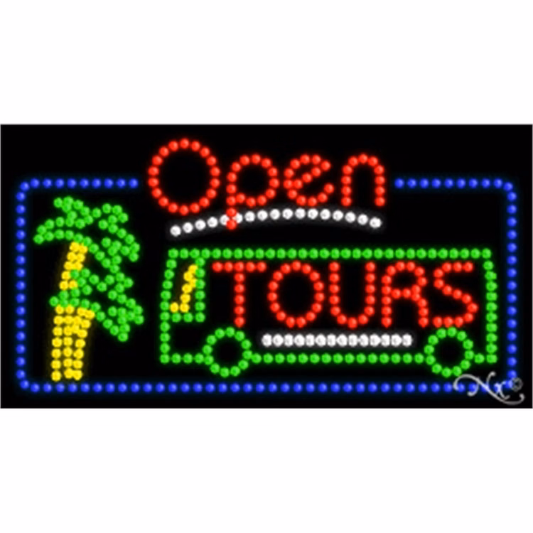 LED Sign w/ Open Flasher & Animation
