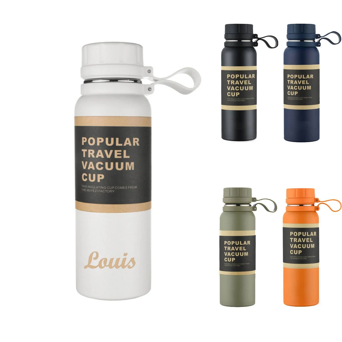 22oz Stainless Steel Insulated Water Bottle, custom water bottle with logo imprint 1
