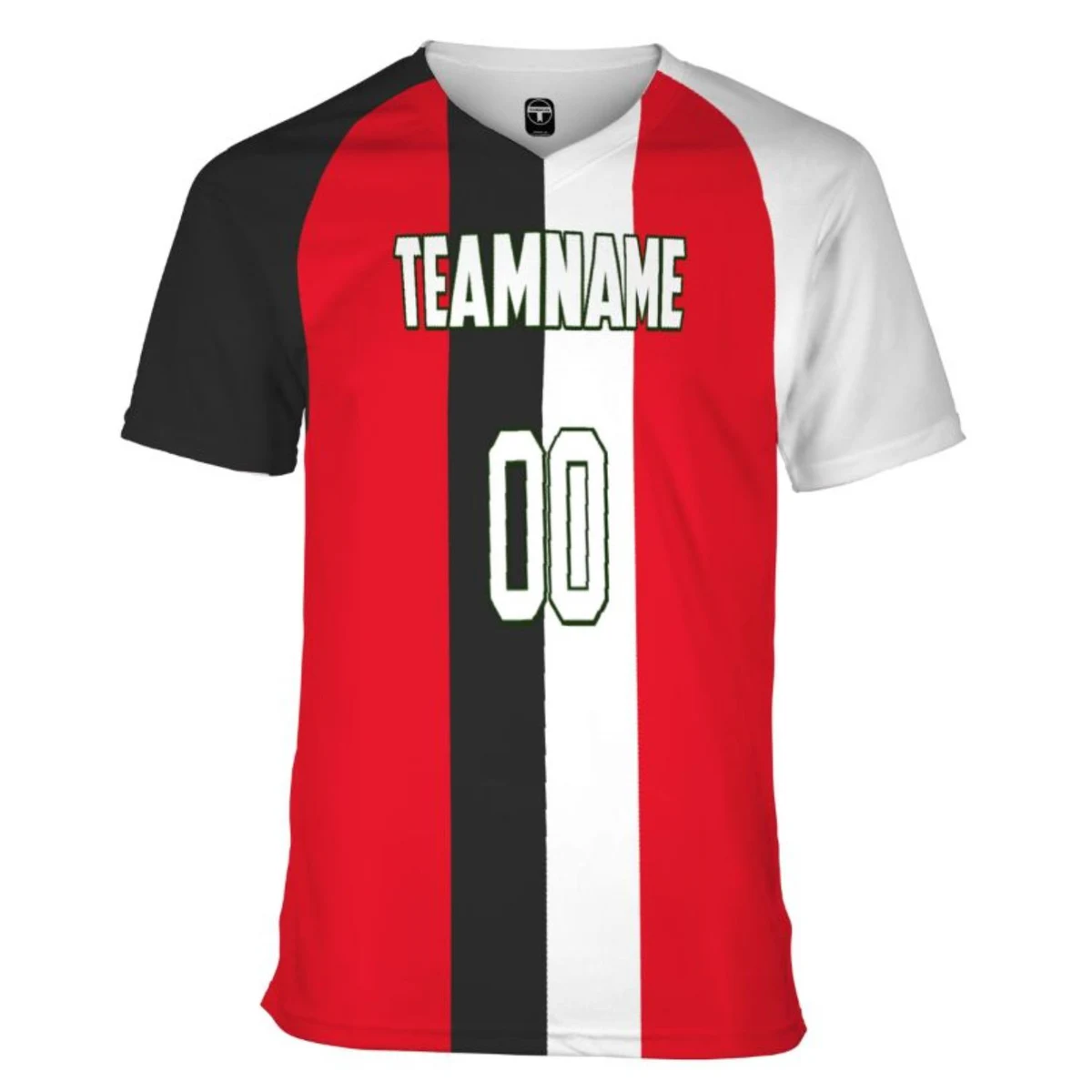 Unisex 180 GSM Jersey Knit Cotton Feel Sublimation V-Neck T-shirt 1
