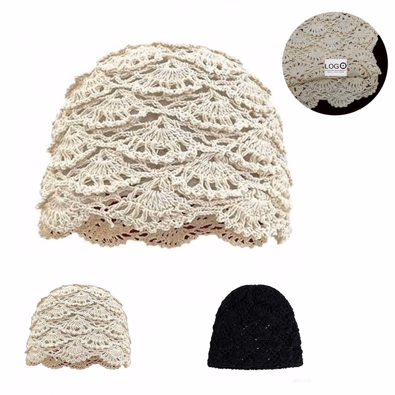Women's Lightweight Crochet Beanie Hat