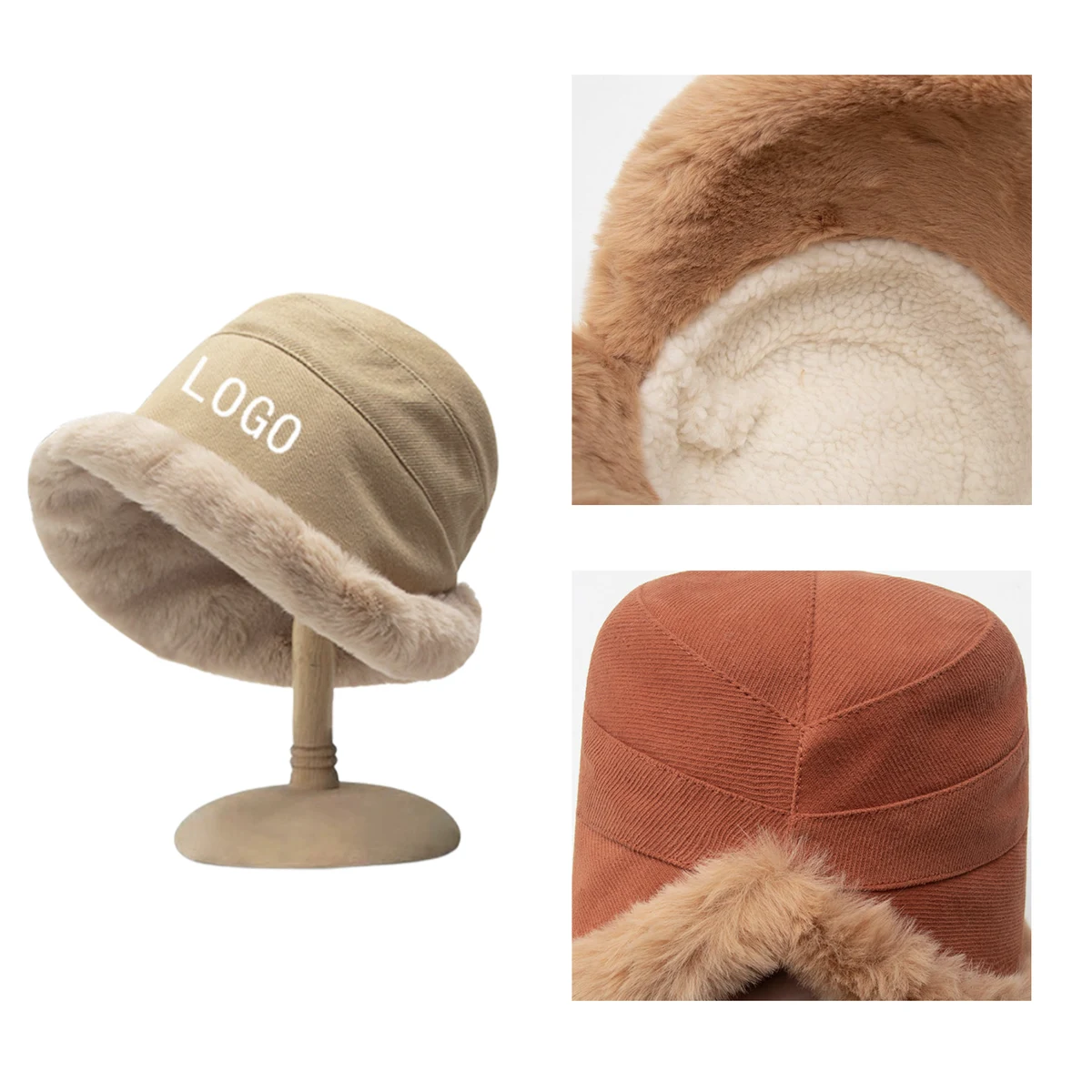 MOQ 10 PCS Durable Thickened And Warm Fisherman Hat 1