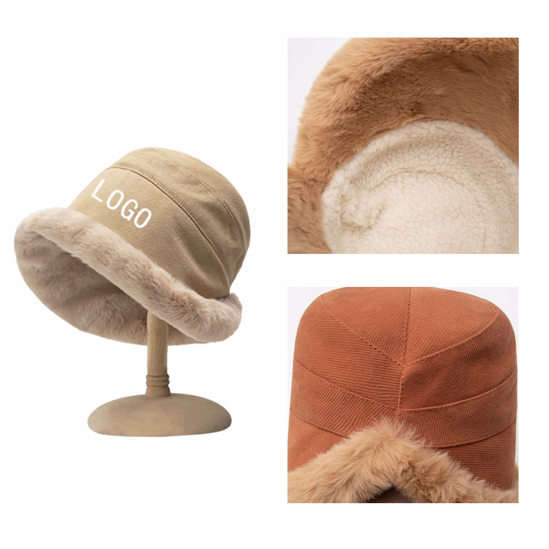 MOQ 10 PCS Durable Thickened And Warm Fisherman Hat