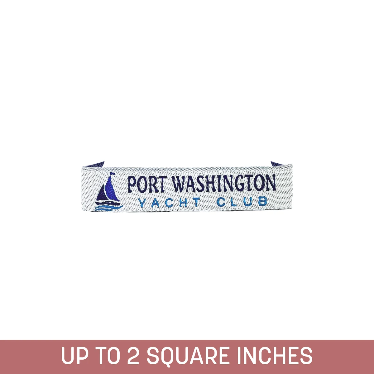 Woven Label (End Fold) Up To 2 Sq. Inches 1