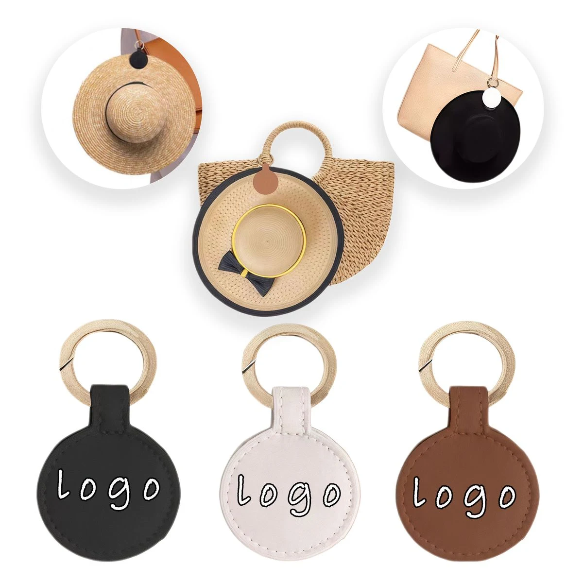 PU Leather Magnetic Hat Clip Travel Hands Free Holder 1