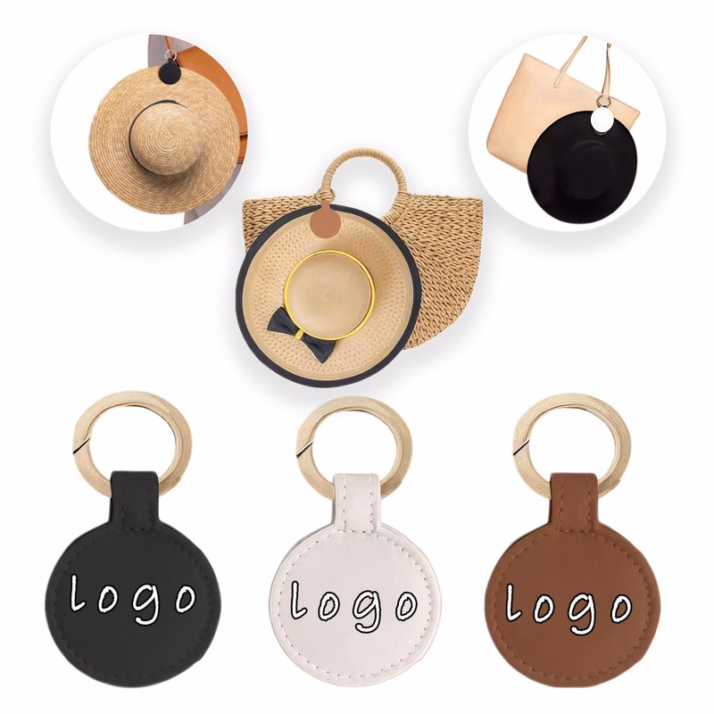 PU Leather Magnetic Hat Clip Travel Hands Free Holder