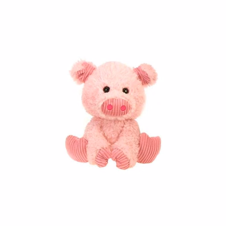 Plush Pink Sitting Pig - 9.5"