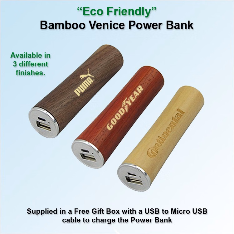 Bamboo Venice Power Bank 2200 mAh