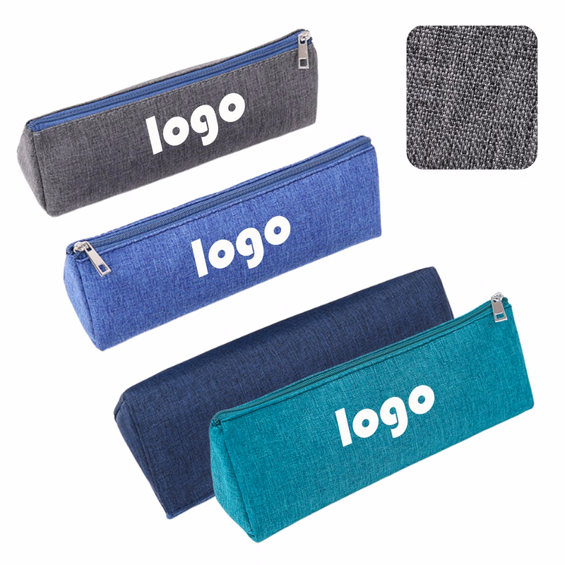 Custom Logo Triangle Pencil Pouch