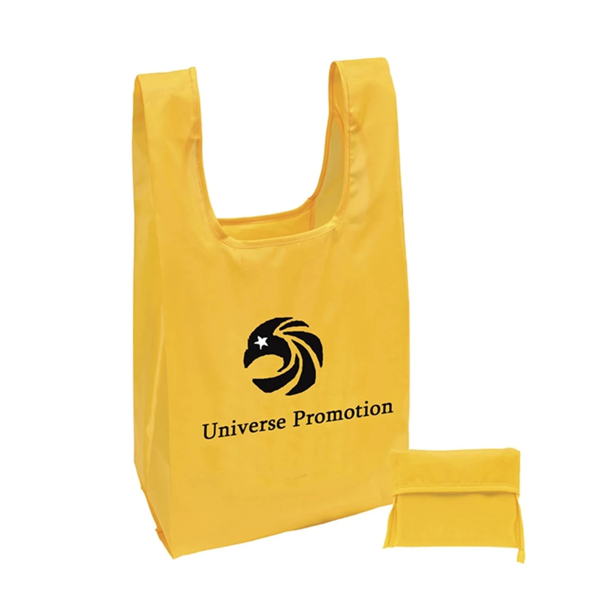 Foldaway Shopping Tote Bag With Rush Service, custom tote bag with logo imprint 1