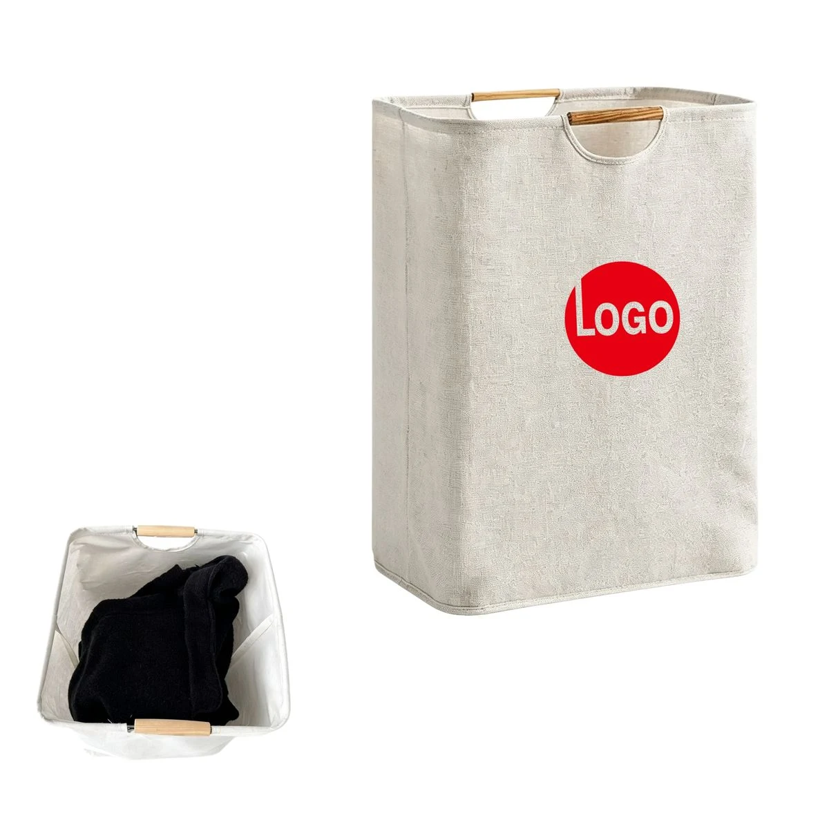 Collapsible Canvas Storage Hamper 1