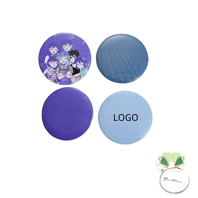 Sturdy Smooth Metal Brooch Badge