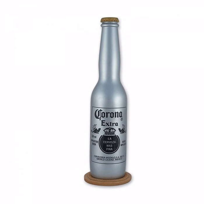 3D Metal-Like Figurine (Beer Bottle)